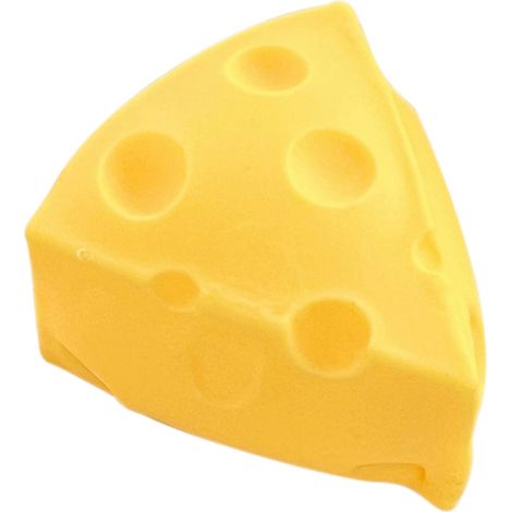 Fromage anti-stress compressible réaliste, jouet souple extensible à rebond lent, simulation alimentaire apaisante (1/5)