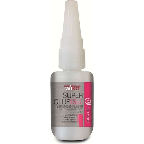 WIKO Sekundenkleber SUPER GLUE 15 LONG LIFE, 50g