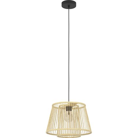 Lampadario A Sospensione Vintage Hykeham Acciaio Nero 1 Luce E27