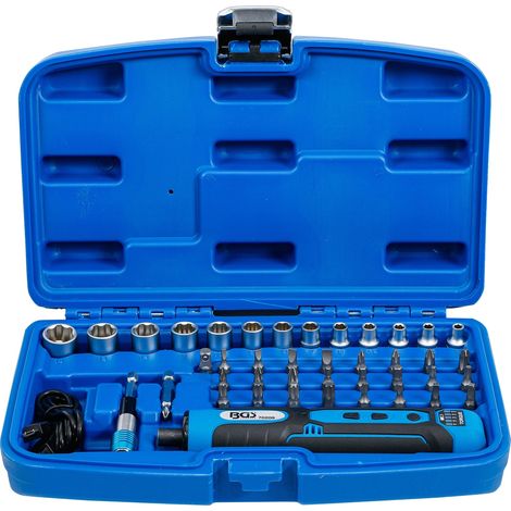 BGS Destornillador ProMax inalámbrico con 41 puntas (1/4)