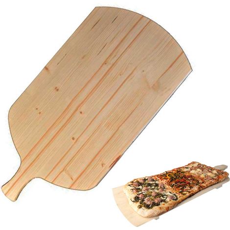 Tagliere Per Pizza a Metro Teglia Vassoio Legno Rettangolare Con Manico 82x36cm