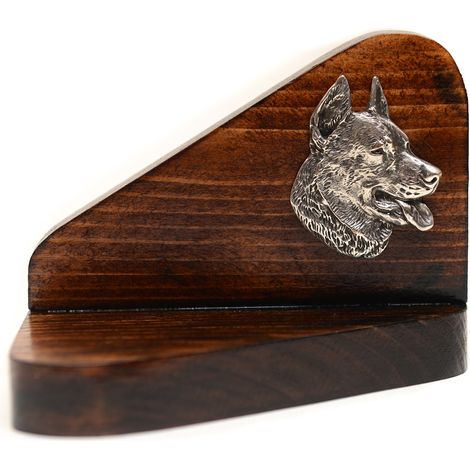 Beauceron Berger Français - bougeoir en bois, porte-bougie chauffe-plat, hommage canin par Art-Dog (1/5)