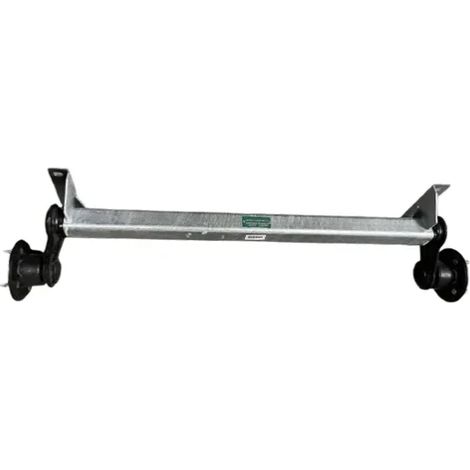 Maxter – Essieu de remorque non freiné 750 kg – Moyeux 4 trous 130 mm – Charge maximale 750 kg – Installation facile