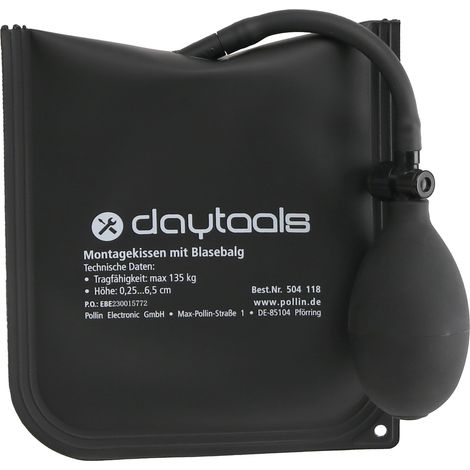 DAYTOOLS Coussin de montage avec soufflet, max. 135 kg
