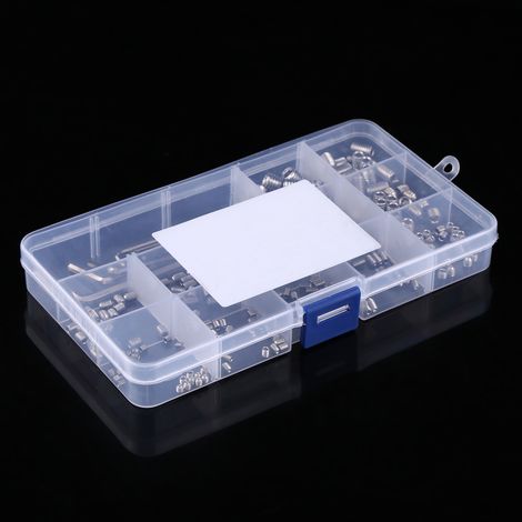 Kit d'assortiment de 240 vis à six pans creux M3/M4/M5/M6/M8 avec clés hexagonales