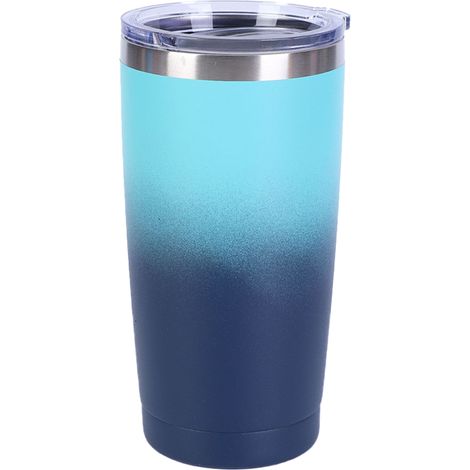 Tumbler Acier Inoxydable - Isolation Vide Double Paroi - Pour Boissons Chaudes et Froides - Couvercle Flexible avec Paille - 500 ml (1/5)