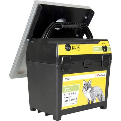 Pastor eléctrico con recarga solar 12V - 230V, energiza cercados en zonas rurales de forma ecológica