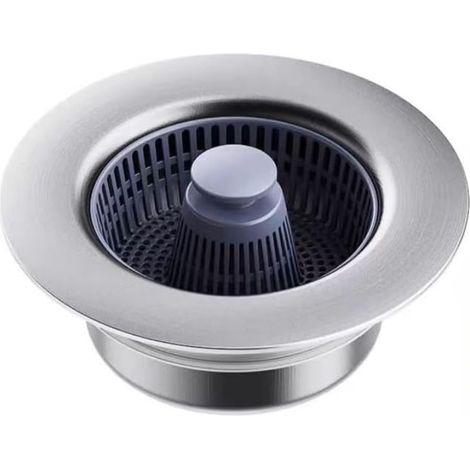 3-1/2" Standard-Ablaufstopfen-Kombination – 3-in-1-Sieb für die Küchenspüle aus Edelstahl