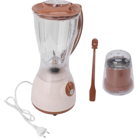 Mixeur Électrique 450W pour Fruits et Légumes, Blender de Comptoir pour Sorbets, Mixeur Alimentaire pour Cuisine Maison, Prise UE 220V Marron (1/5)