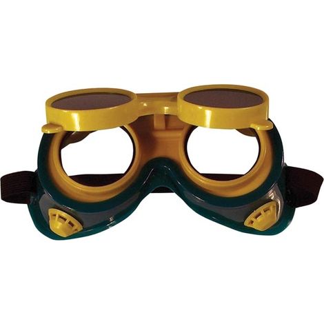 Toolland Lunettes de soudage pliables pour une vision claire, avec lentilles anti-rayures et anti-buée, bande ajustable confortable, lentilles facilement remplaçables, parfaites pour chaque tâche de (1/9)