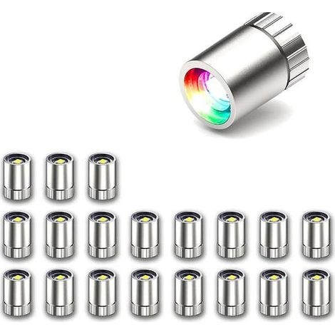 Lot de 20 mini-lampes LED petites lampes pour loisirs créatifs fonctionnant sur piles (multicolores). (1/5)