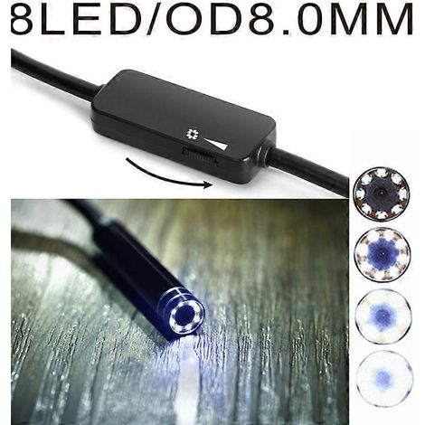 Caméra d'inspection endoscopique USB Type-C 8 LED 8 mm, 1 à 10 m (1/5)