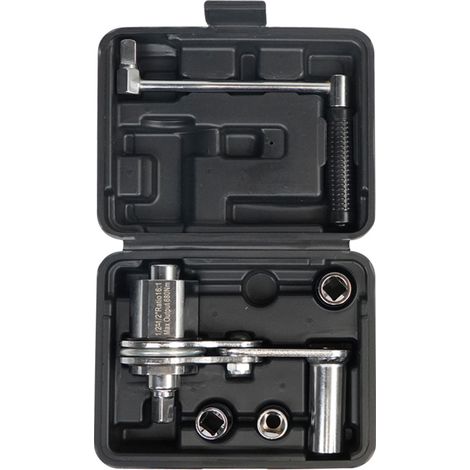 Jeux de clés multiplicateurs de couple avec douilles de 17 mm/19 mm/21 mm en alliage d'aluminium robuste pour le retrait et l'installation des pneus, boîte de rangement