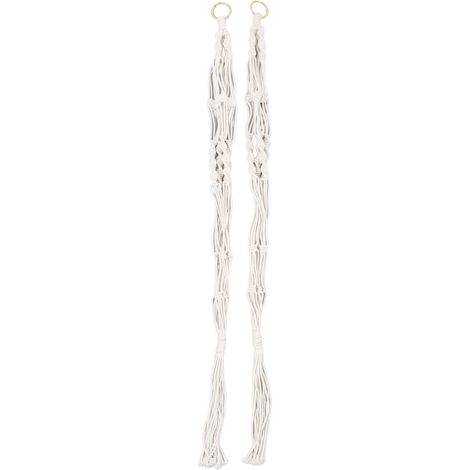 de 2 supports de suspension pour plantes en corde de coton