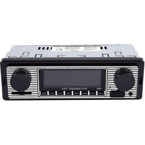 Bluetooth-Autoradio im Vintage-Stil, MP3-Player, Stereoanlage mit USB und AUX-Anschluss, klassisches Autoradio-Audio