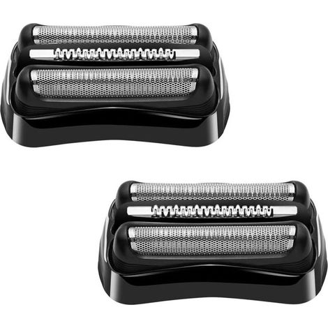 Lot de 2 têtes de rasoir de rechange pour série 3 32B compatibles avec Braun S3 3040s 3000s 3050cc 3010s 3070cc 3080s 3090s 310s 3020s 330s 370cc-4 380s-4