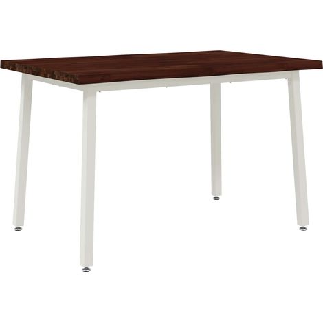 Mesa de comedor con borde natural 90 x 55 x 75 cm vidaXL