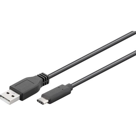 Goobay 55466 cable USB USB 2.0 1 m USB C USB A Negro (1/2)