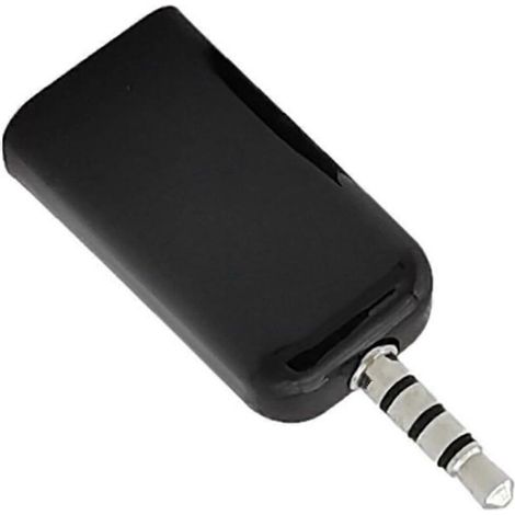 Adaptateur audio mâle 3,5 mm vers femelle USB, convertisseur AUX vers USB pour lecteur MP3 de voiture, noir. (1/5)