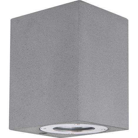 Merano Bernardino Applique d'extérieur Down Down Gris Béton Verre LED GU10 1x7W IP65