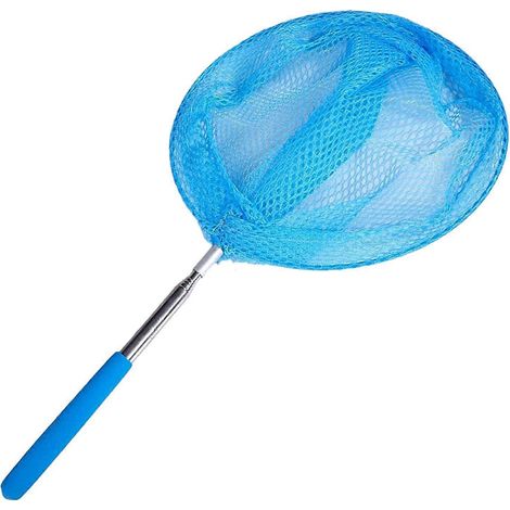 CHTD-Épuisette de pêche télescopique pour enfants – Manche rétractable en 5 sections – Pour la pêche avec remise à l'eau – Acier inoxydable (1/5)
