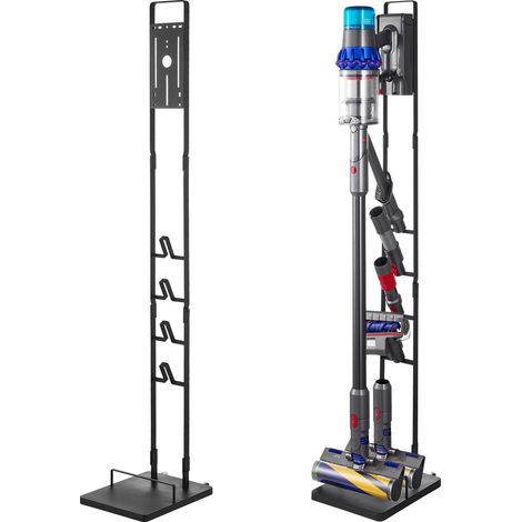 Support d'aspirateur stable avec roues pour Dyson V6 V7 V8 V10 V11 V15, rangement des accessoires et du tube inclus (1/5)