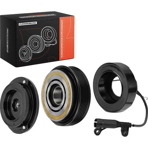 Compresor de acoplamiento magnético, 125 mm de diámetro, 12 V de tensión, 6 ranuras, ID del compresor 7SB16C, compatible con Mercedes-Benz. (1/5)