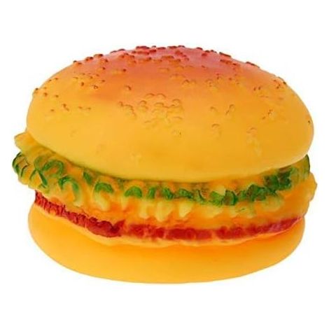Un jouet amusant pour chien, un jouet à mâcher en forme de hambur à faire soi-même, adapté aux chiens et chats de petite et grande taille, fabriqué en silicone de qualité alimentaire. (1/4)