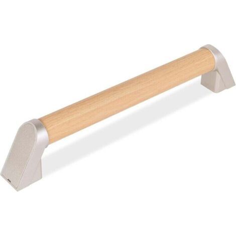 Poignée de douche en bois de 44 cm, poignée de douche de baignoire pour personnes handicapées et âgées (1/4)