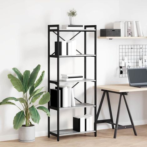 Bücherregal Grau Sonoma 60 x 30 x 155 cm Holzwerkstoff