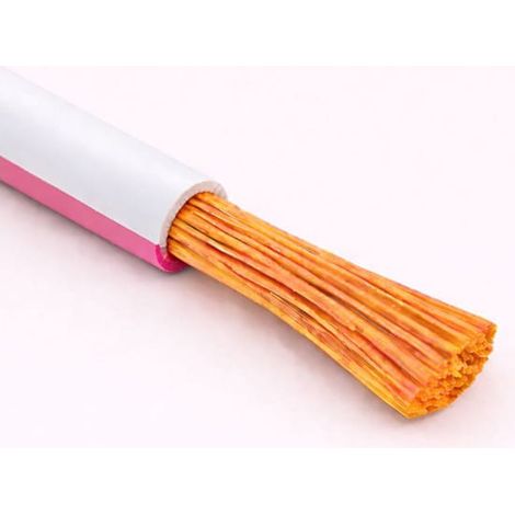 Cavo Filo Unipolare H05V-K sez. 0,35 mmq Bianco/Rosa