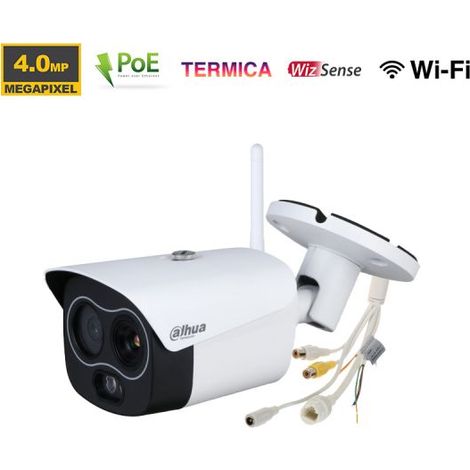 Dahua bullet telecamera Termica IP 4MP POE - TPC-BF1241P-D3F4-WIFI (3.5-4mm) S