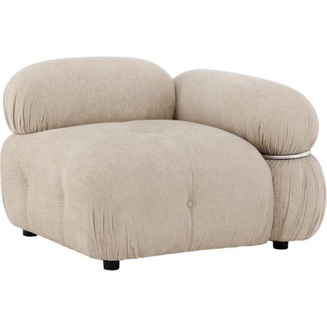 Module Canapé d'Angle Gauche "Mika" 95cm Beige (1/5)
