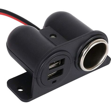LaBlanc - 12V 24V USB Zigarettenanzünderbuchse, 3.1A Zigarettenanzünder-Splitter mit zwei USB-Steckdosen, für Auto, LKW, Wohnmobil, Handy, USB-Anschluss usw. (1/4)