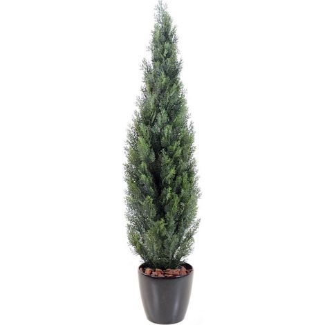 Plante artificielle haute gamme Spécial extérieur / Cyprès Artificiel Mini Vert - Hauteur : 270 cm (1/2)