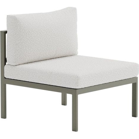 Module Canapé de Jardin Bouclette "Copacabana" 74cm Marron (1/3)