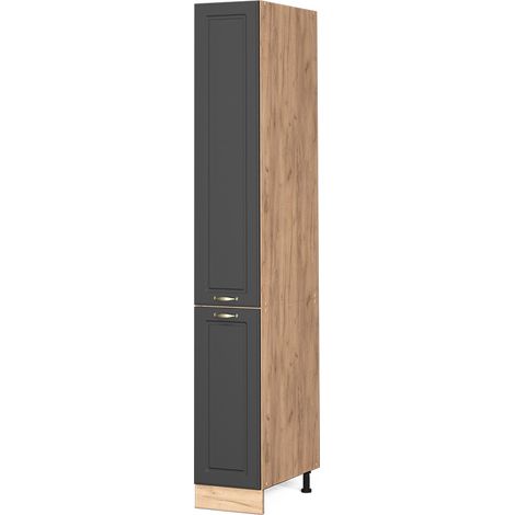 Meuble haute de cuisine Fame-Line, Anthracite-or, 30 cm, Vicco