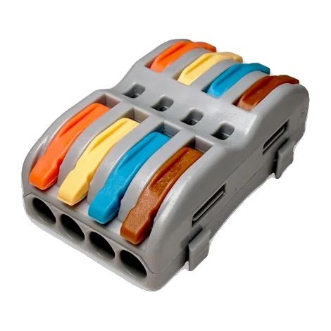 Conector de cable, bloque de terminales de crimpado enchufable, compatibilidad versátil, P424C, 10PCS-a (1/2)