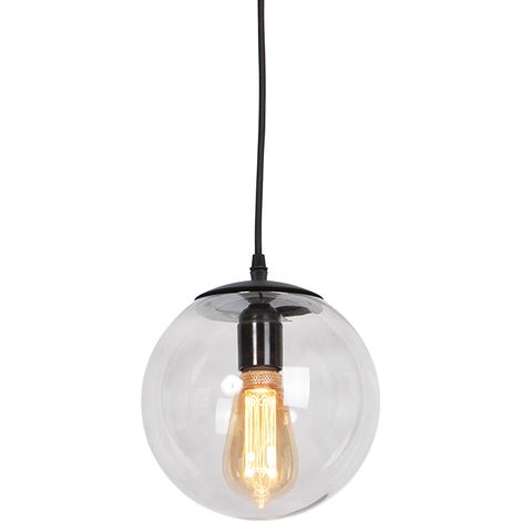 QAZQA Lampada a sospensione moderna grigia 20 cm - Pallon