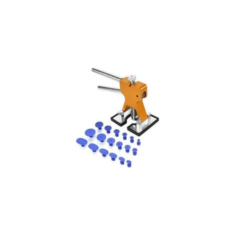 kit d'outils de réparation Paintless dent - Auto dent Lifter Automotive Corps Hail cavité Retrait Outil de réparation Ensemble avec 1pcs Auto dent Puller, 18pcs Glue Tabs (1/5)