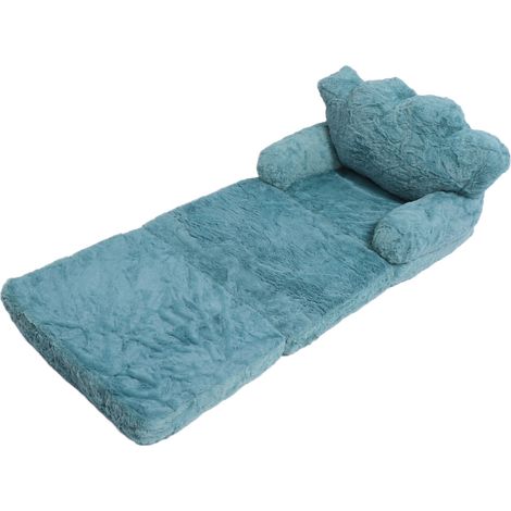 Fauteuil pliant, canapé pliant vert, canapé doux et confortable pour garçons et filles, idéal pour l'école à la maison et la maternelle, 3 niveaux (1/5)