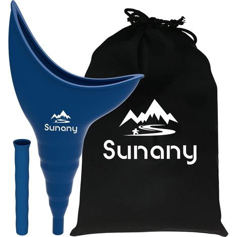 Urinal Female Reusable Silicone Allows Women to Pee Urinal, Urinal for Women with Drawstring Bags is the Perfect Companion for Travel (1/5)