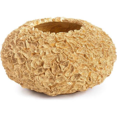 Portavaso decorativo "Lamè Decorato" in Poliresina, resistente all'acqua -81.5 cm / Oro (1/4)