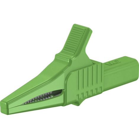Stäubli XKK-1001 Pince crocodile de sécurité CAT II vert (1/3)