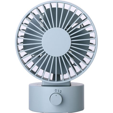 Osqi – Mini ventilateur de table silencieux USB – Design à double pales – Vent puissant et silencieux – Angle réglable 0° à 30° – Dimensions 102 x 79 x 138 mm