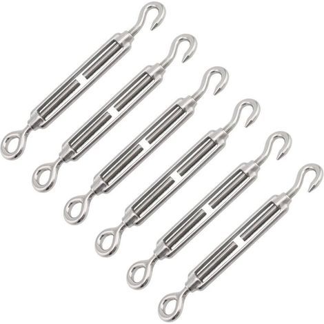 Tendeur De Cable, Ridoir M4, Tendeur Cable Inox, 6 PcsTendeur Cable Acier, Cable Tendeur, Tendeur Cable, Tendeur Inox, Tendeur Acier, Tendeur Vis, élingue Inox, Cable Avec Tendeur, Tendeur Fil (1/5)