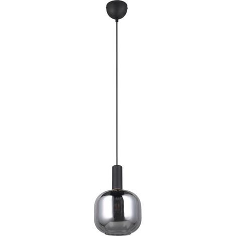 Suspension DIVA Trio noire verre chromé Ø20 E27 10W (1/5)