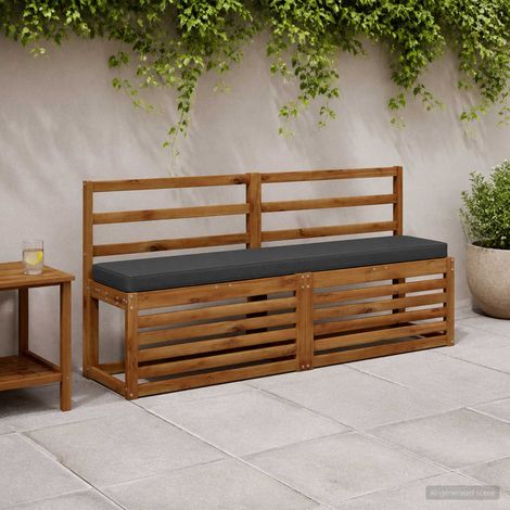 vidaXL Cojines para banco de 2 piezas VUGHT 2 pcs 100% Poliéster (1/5)