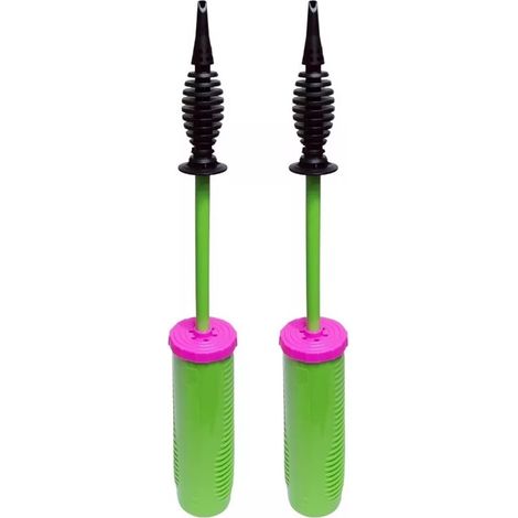 Lot de 2 gonfleurs de ballons à grand débit, pompe à main portable et facile à utiliser pour mariages et fêtes. (1/5)