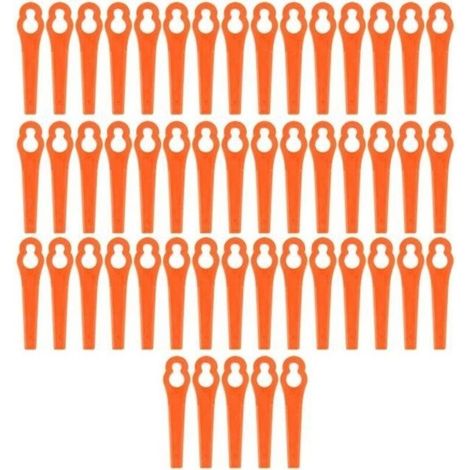 50x Lame rechange pour Einhell Batterie Débroussailleuse GE-CT 18 Li orange (1/4)